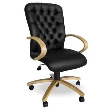 Adda High Back Executive Chair - Wood