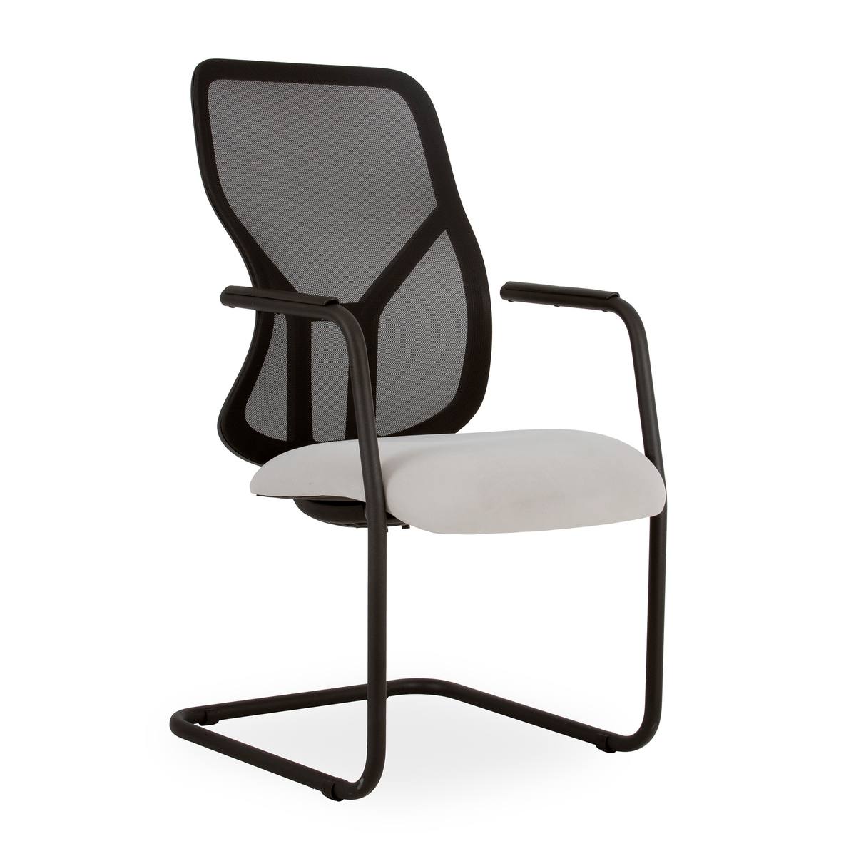 Malachite Integral Visitors Black Sleigh Base Chair