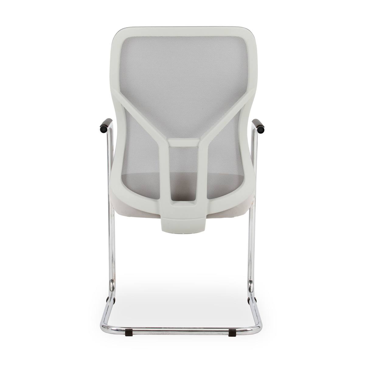 Malachite Integral Sleigh Base Visitors Grey Mesh Chair Thumbnail