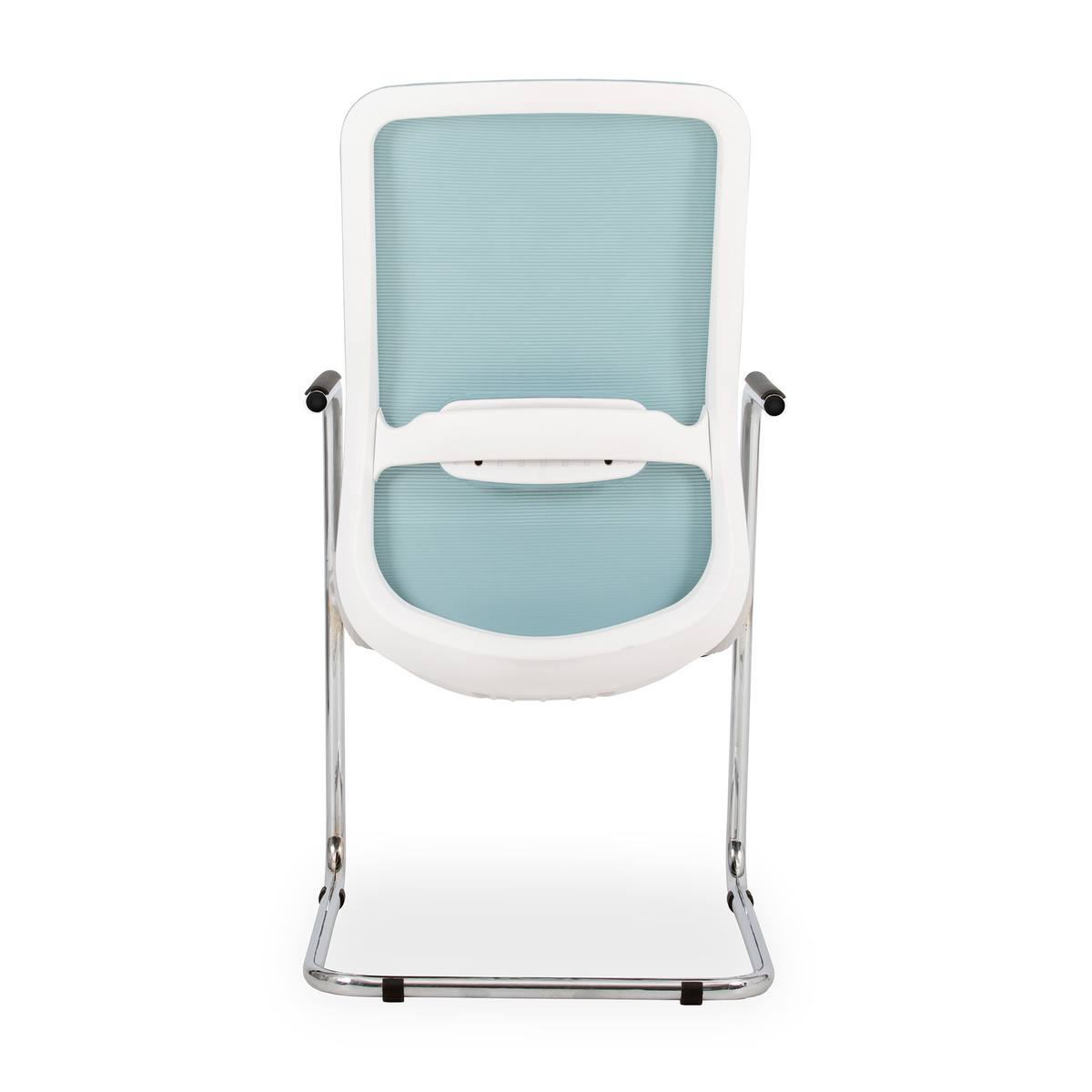 Tide Integral Visitors Sleigh Base Blue Mesh Chair Thumbnail