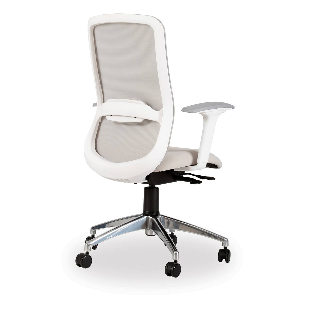 Tide White Frame Mesh Back Chair Thumbnail