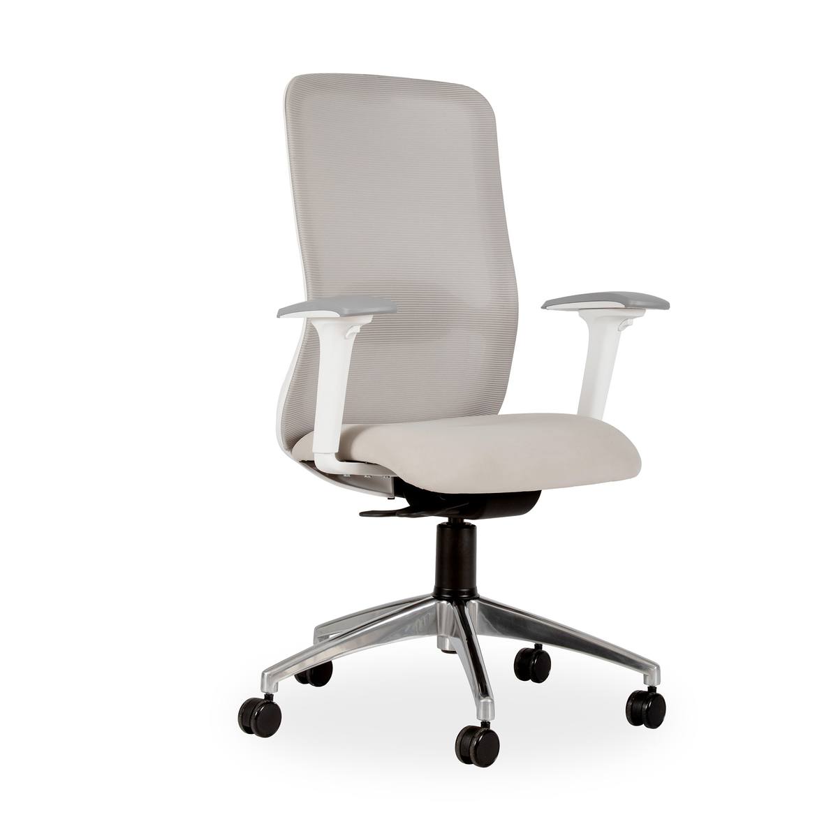 Tide White Frame Mesh Back Chair Thumbnail